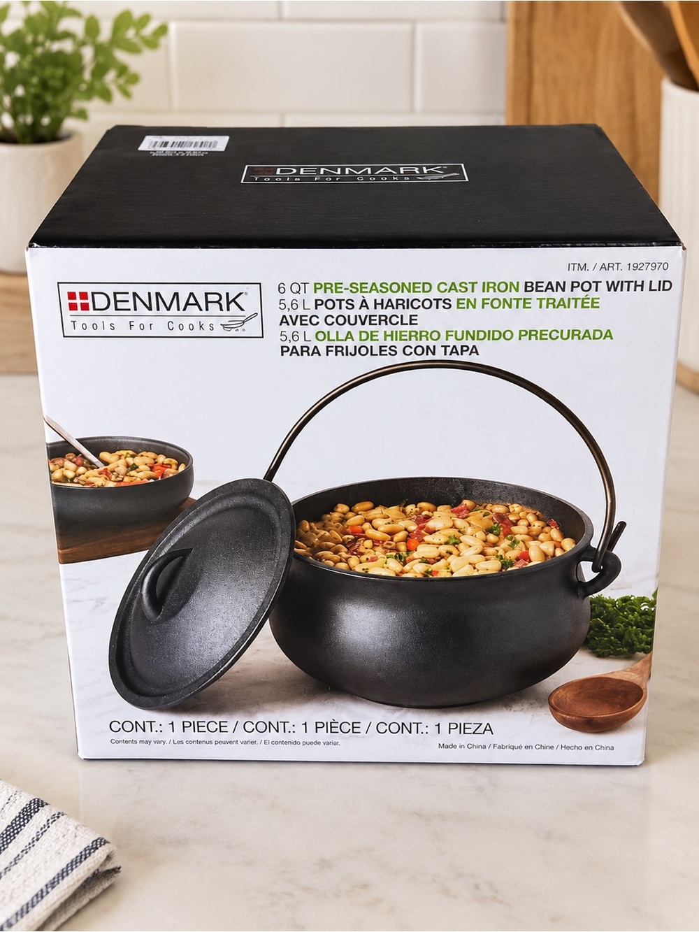 Denmark 6 Qt Cast Iron Cauldron Bean Pot 2026 Halloween Viral NEW